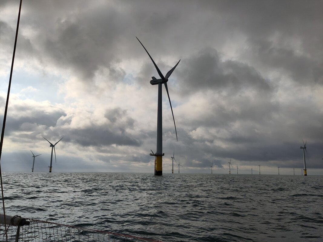 Wind farm passage